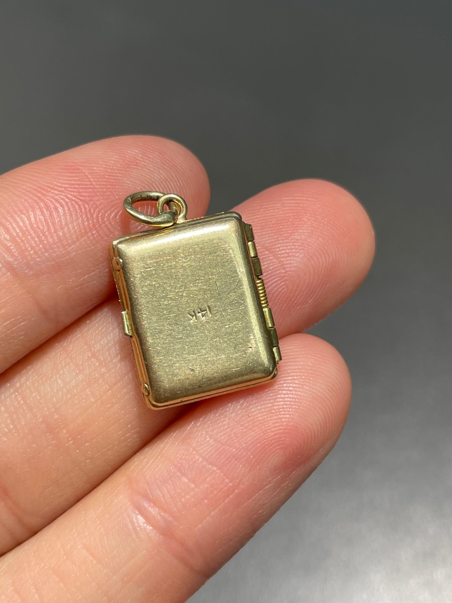 Vintage 14K Gold Mini Locket Charm