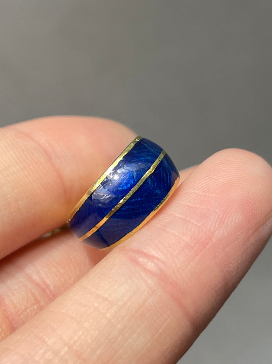 Vintage Tiffany & Co. 18K Gold Enamel Drop Earrings