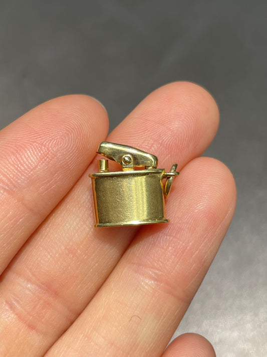 Vintage 14K Gold Articulating Lighter Charm