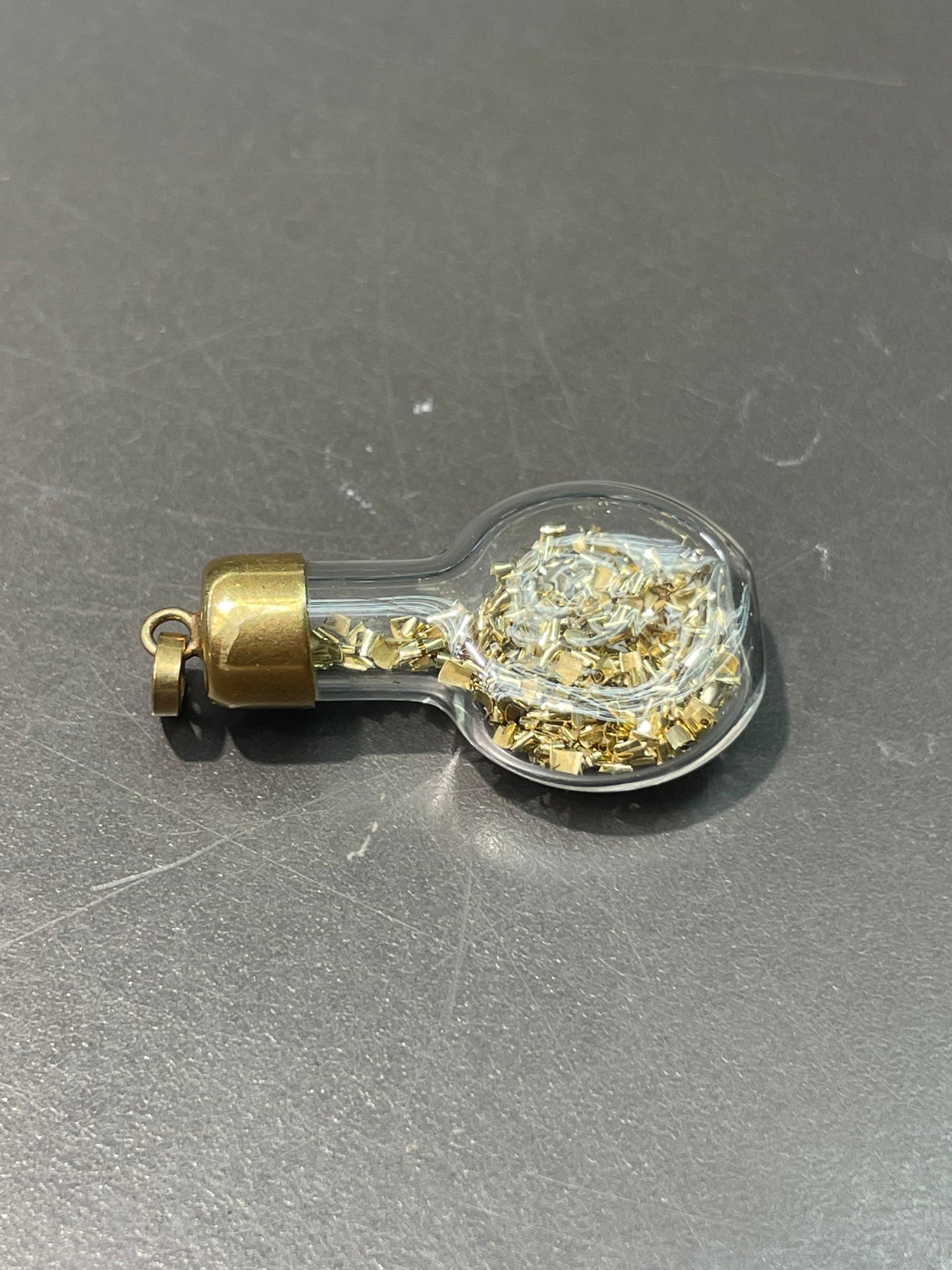 Vintage 14K Yellow Gold Gold Shaving Bottle Charm Pendant