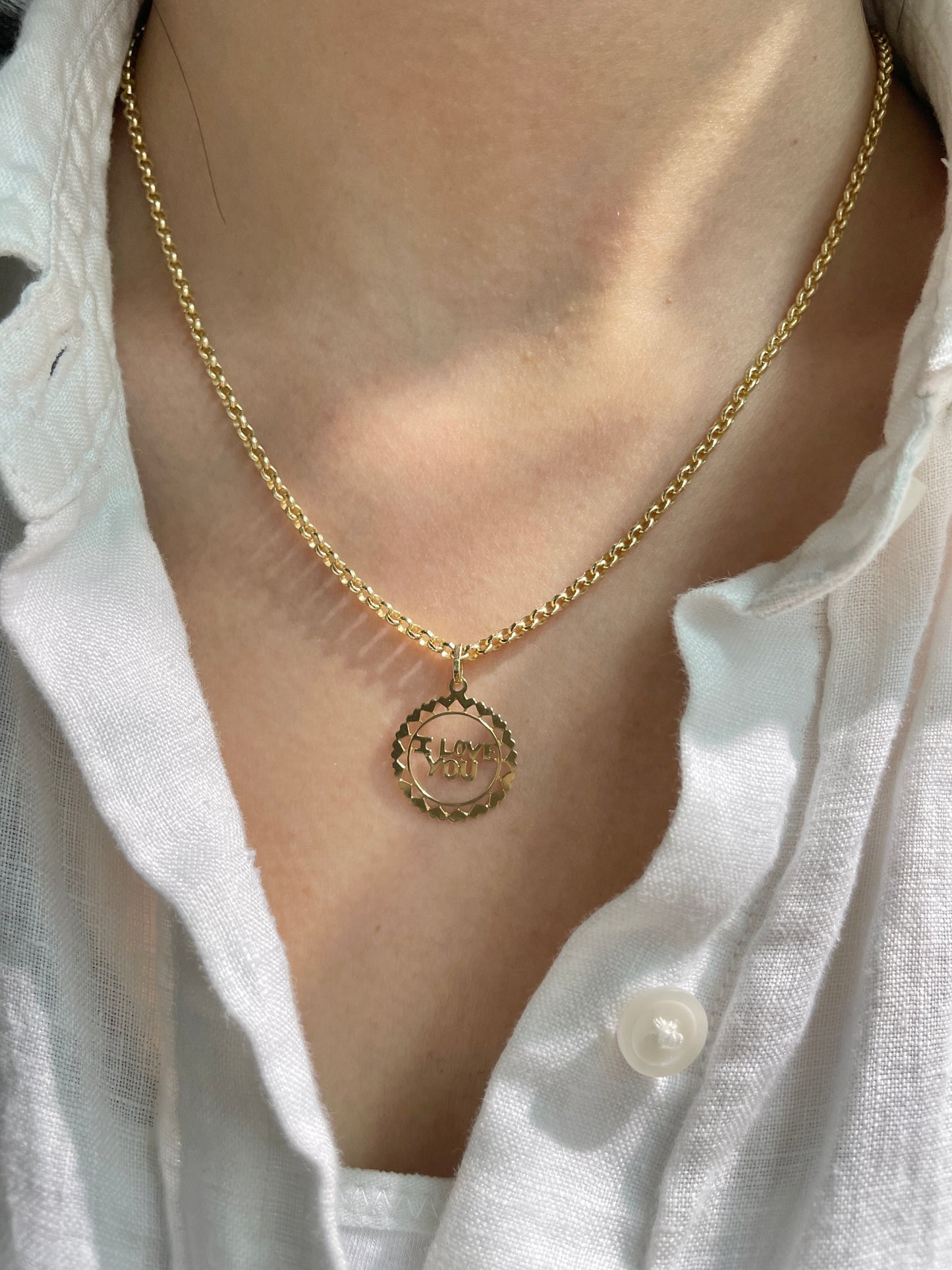 Vintage 14K Gold “I Love You” Charm