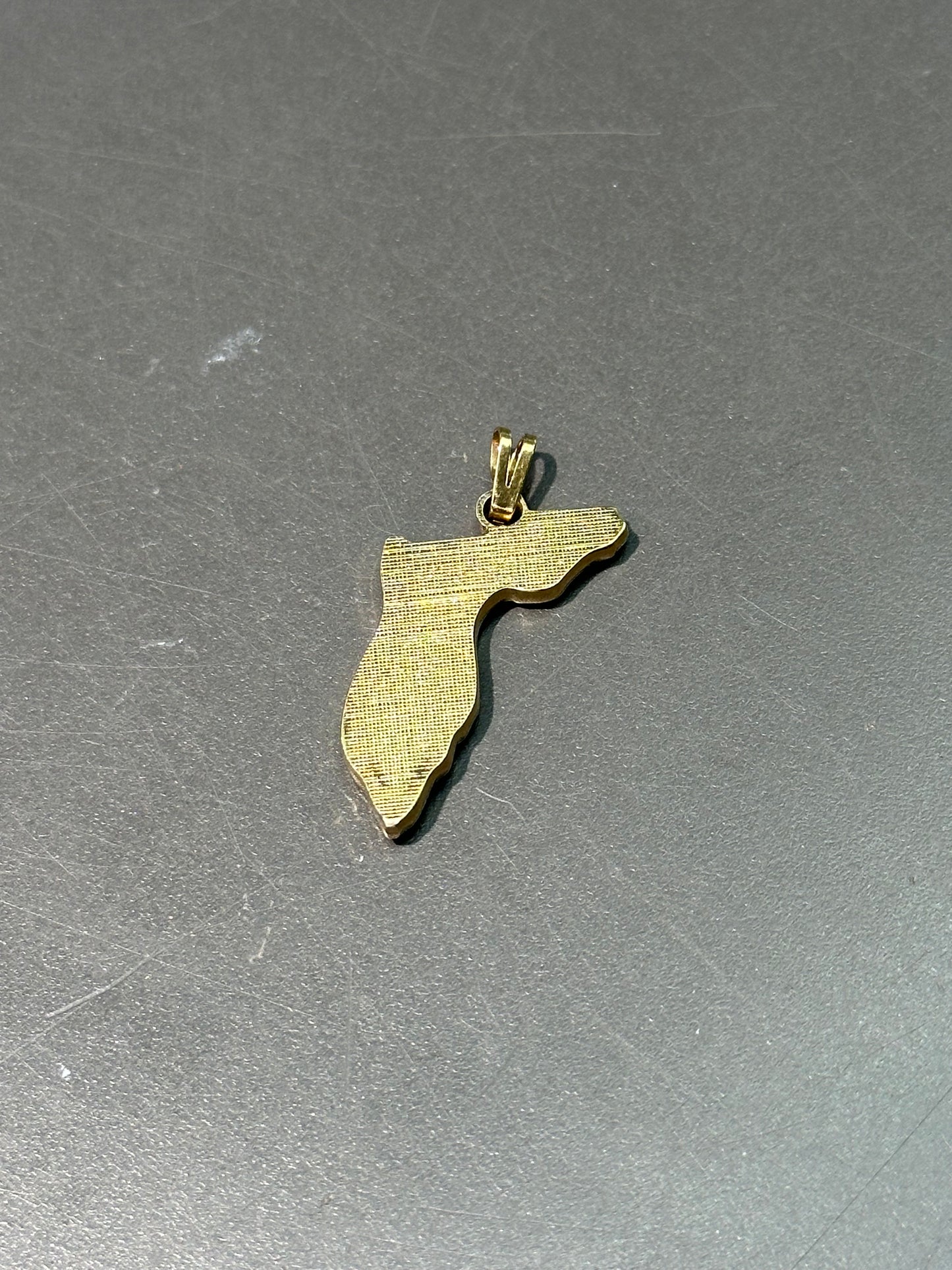 Vintage 14K Gold Florida State Charm Pendant