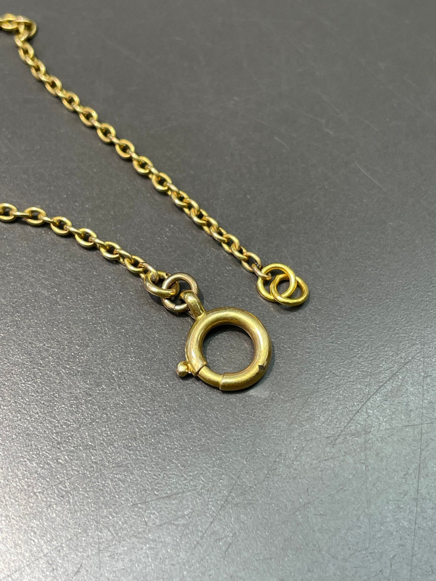 Antique 21K Yellow Gold Filigree Chain Necklace
