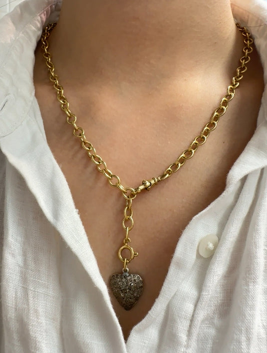 Vintage 14K Yellow 6.0 mm Oval Link Watch Chain Necklace 21.0 inch