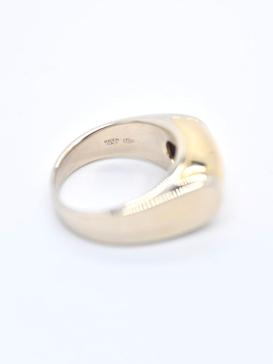 Blvgari 18K 金长号戒指 尺寸 6