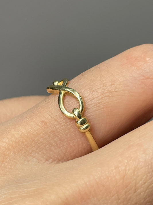 14K Yellow Gold Infinity Ring