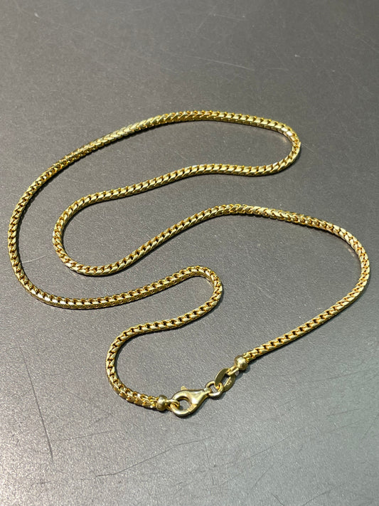 14K Gold 2.0 mm Franco Woven Necklace