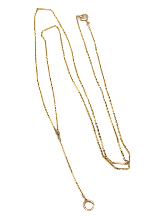 Vintage 14K Gold Lorgnette Chain 24.0 inch
