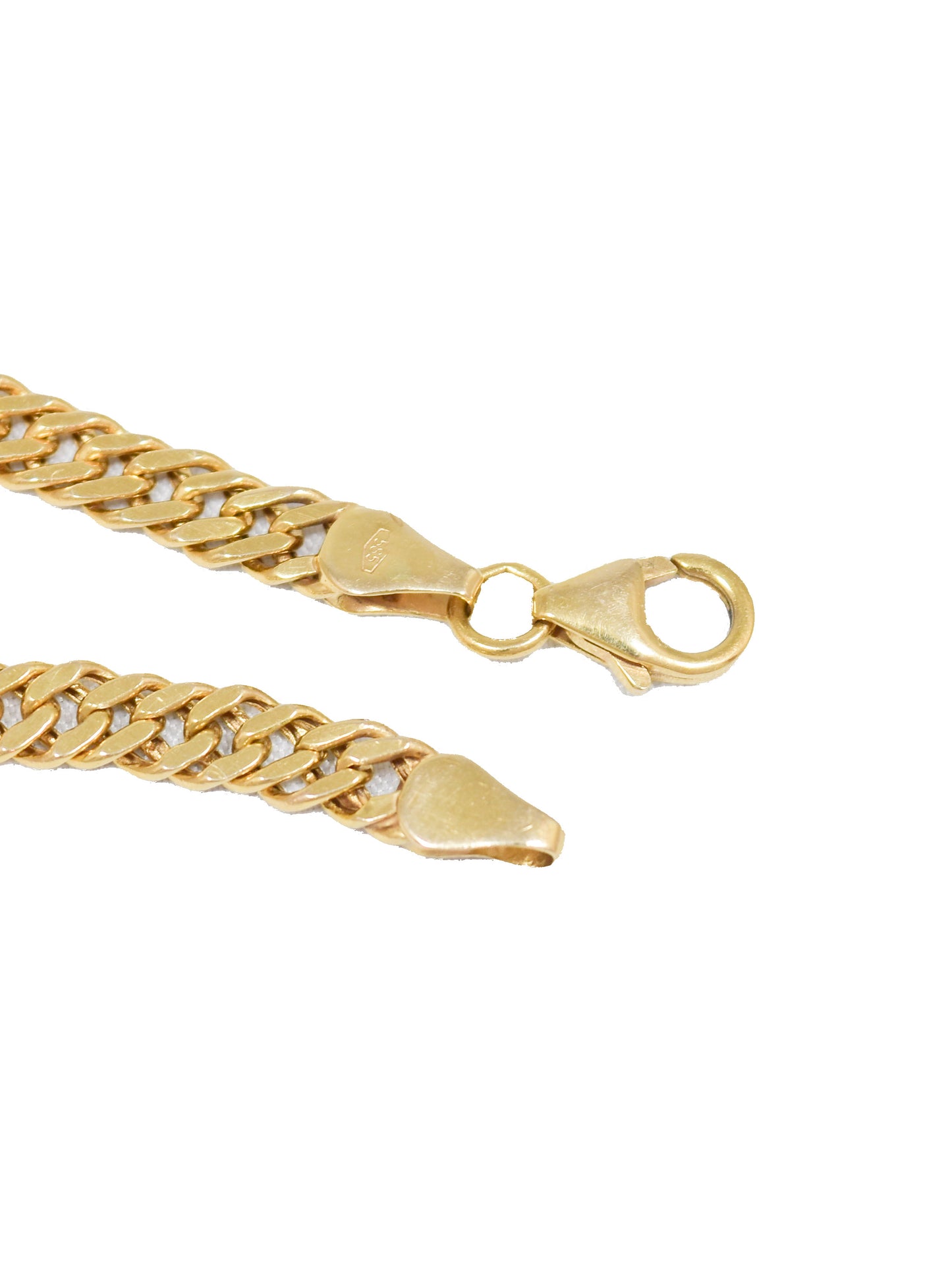 14K Gold 0.18 CTW Diamond Curblink Necklace