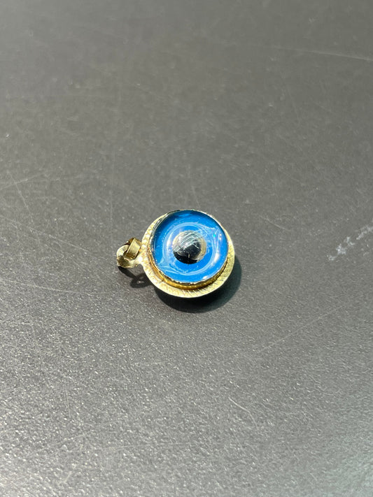 Vintage 14K Yellow Gold Evil Eye Charm