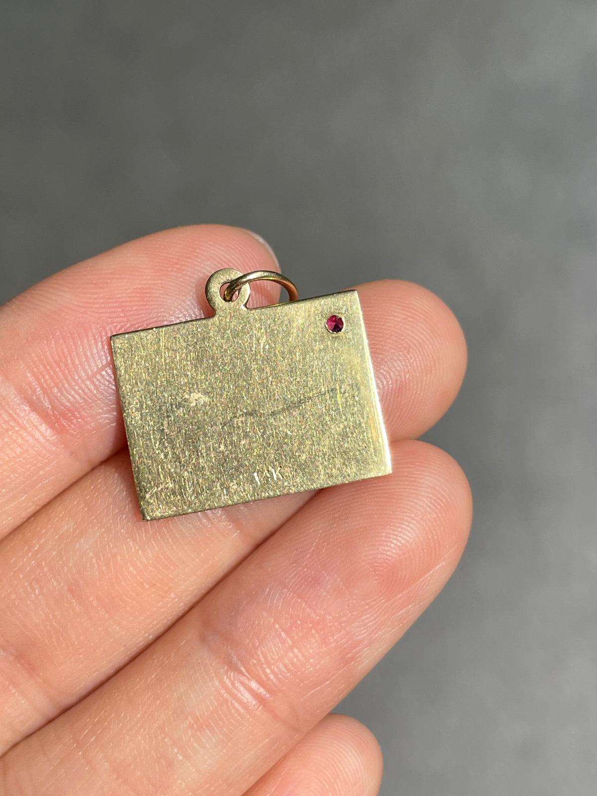 Vintage 14K Gold Engravable Marriage Certificate Charm