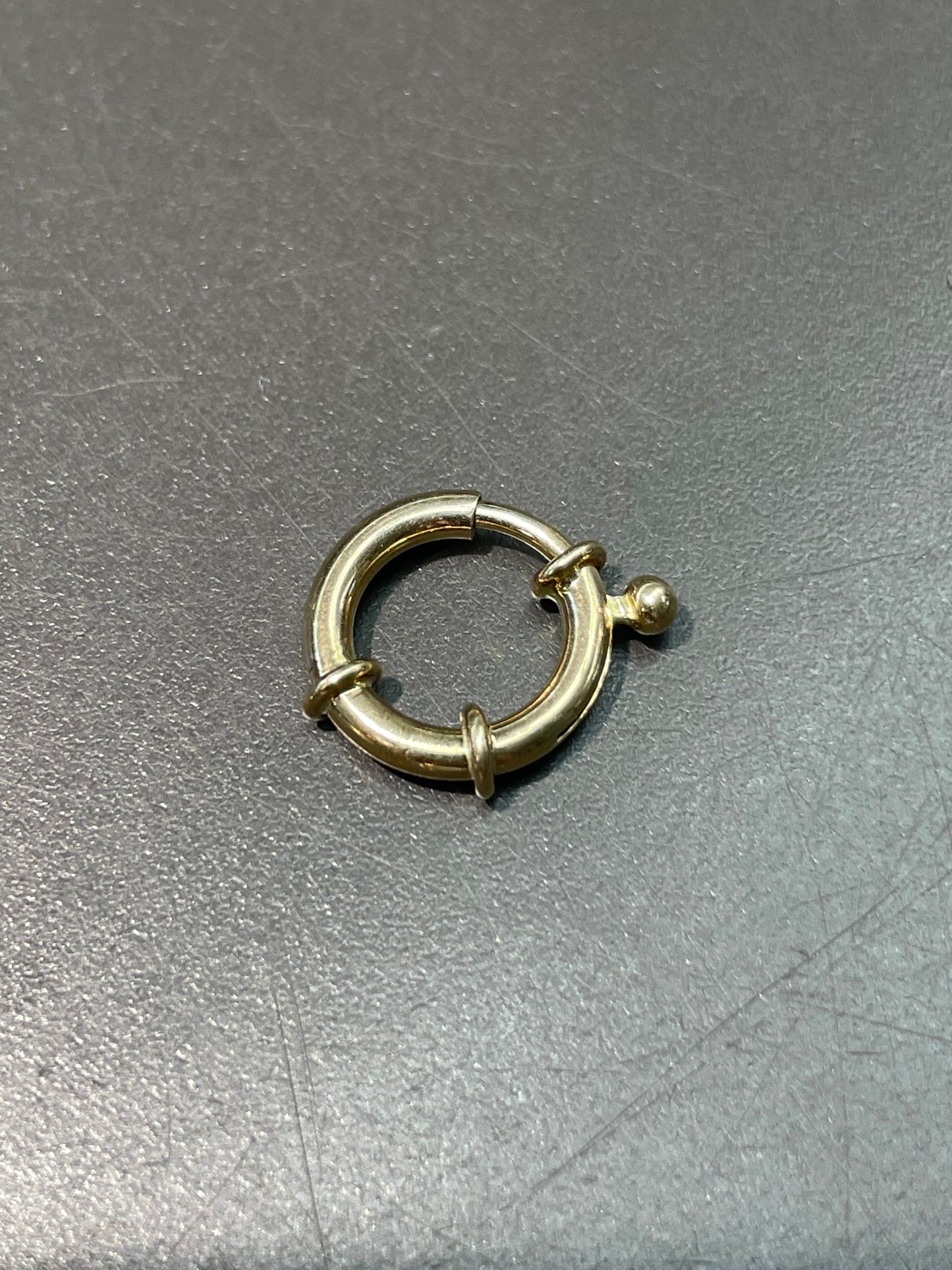14K Yellow Gold 2.0 mm Round Connector Clasp