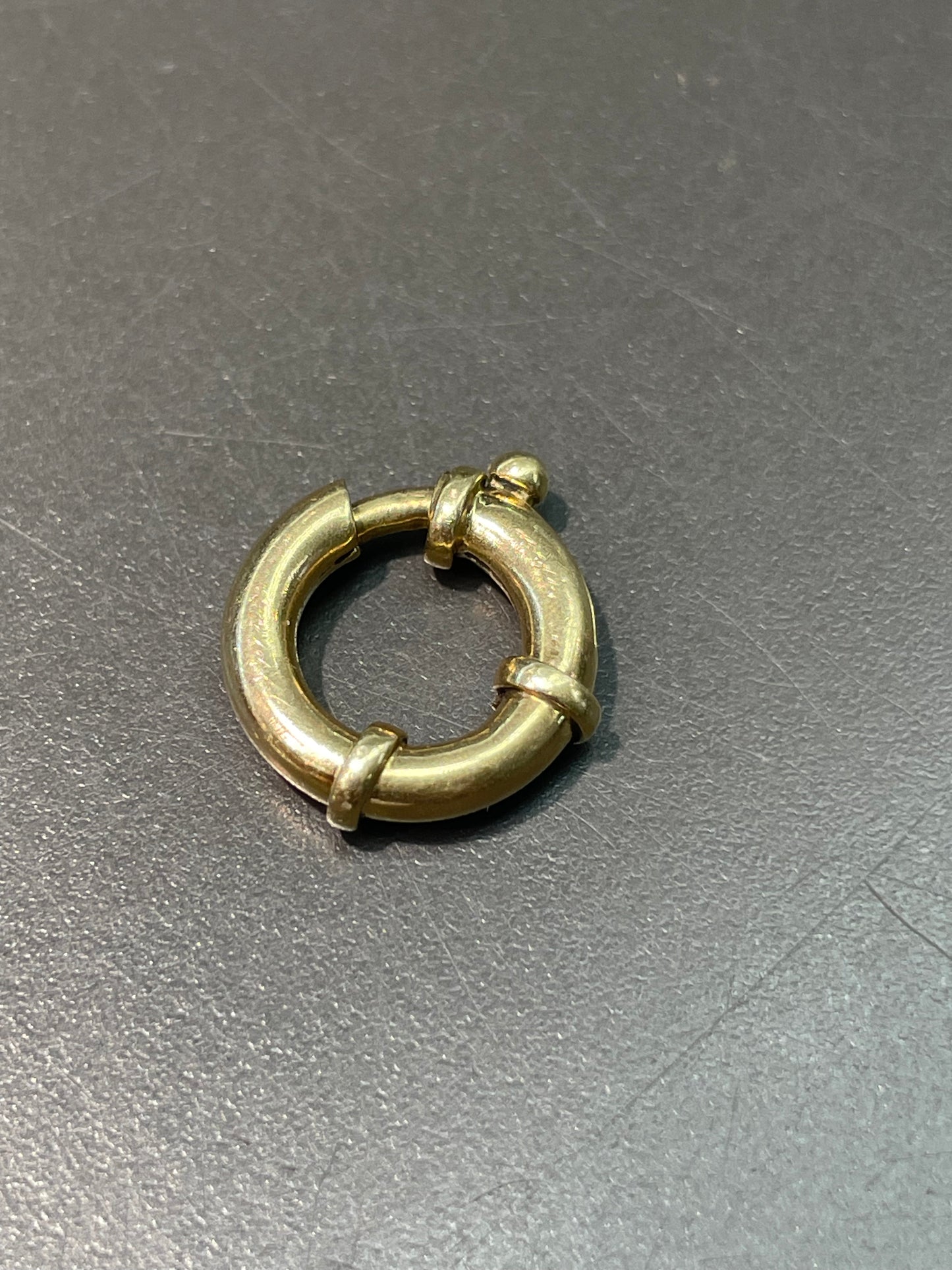 14K Yellow Gold 3.0 mm Round Connector Clasp