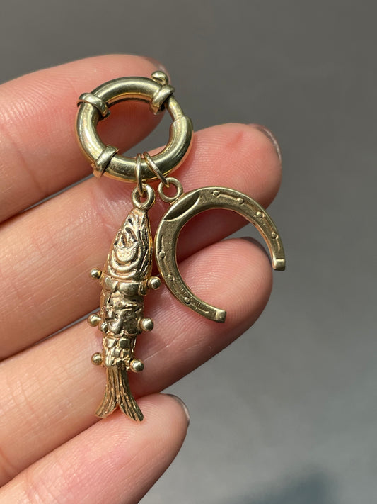 14K Yellow Gold 3.0 mm Round Connector Clasp