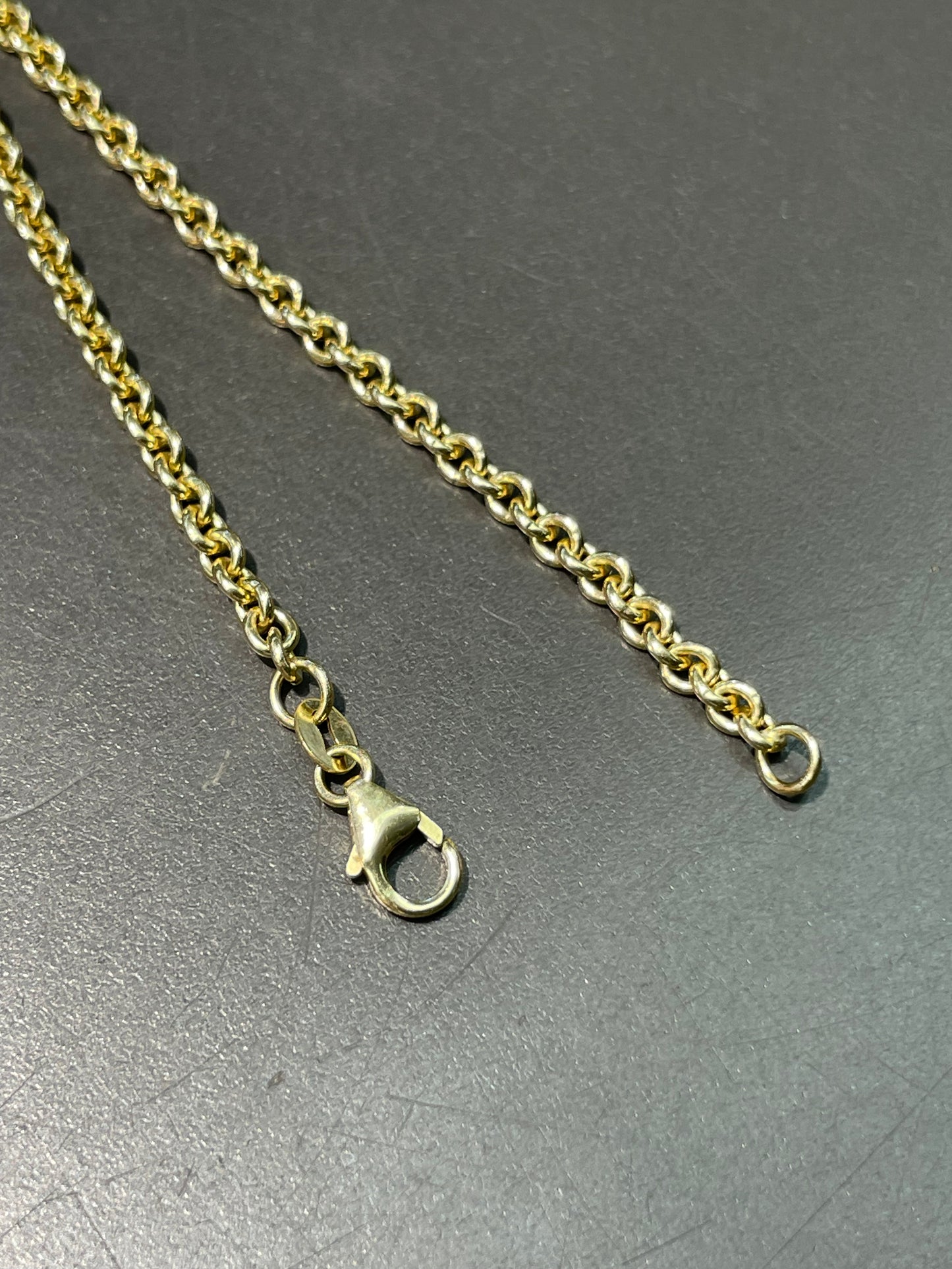 14K Gold 3.0 mm Oval Link Chain Necklace 16.0 inch