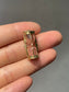 Vintage 14K Yellow Gold Working Red Sand Hourglass Charm Pendant