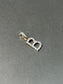 14K Gold Cubic Zircon B Charm