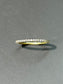 14K Gold Diamond Band Ring SZ 6.75