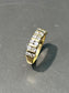 14K Gold Diamond Band Ring SZ 6