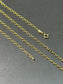 14K Gold Angular Cut Cable Chain 18.0 inch