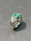 Vintage 18K Gold Colombian Emerald Diamond Ring