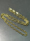 14K Gold Solid Flat Rollo Link Chain Necklace 18 inch