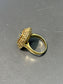 Vintage 18K Gold Sapphire Woven Ring