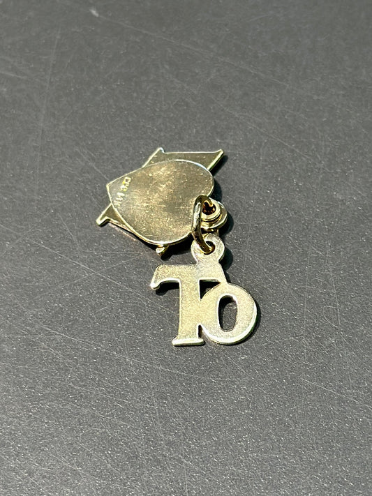 复古 14K 金“致我心上人”吊饰