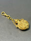 Victorian 14K Yellow Gold Repousse Perfume Bottle Pendant