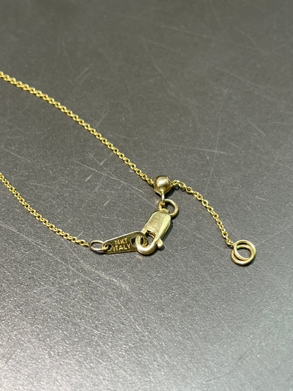 14K Gold 0.45 CTW Single Diamond Necklace