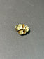 Art Nouveau 14K Gold Blue Enamel Pansy Flower Charm