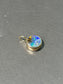 14K Gold Black Opal Charm