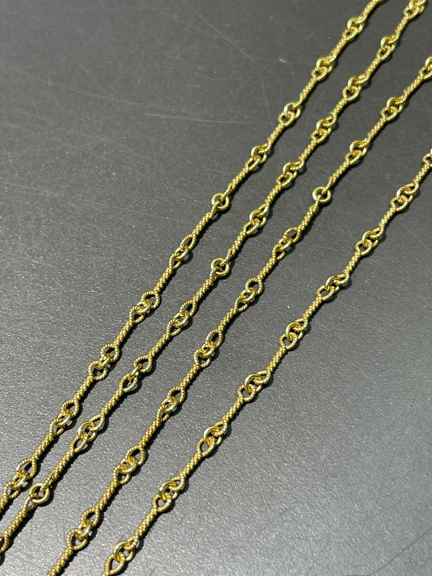 18K Yellow Gold 4.0 mm Hand-Twisted Chain Necklace 32.0 inches