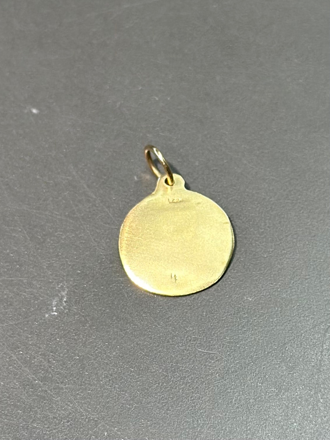 14K Gold “E” Letter Charm