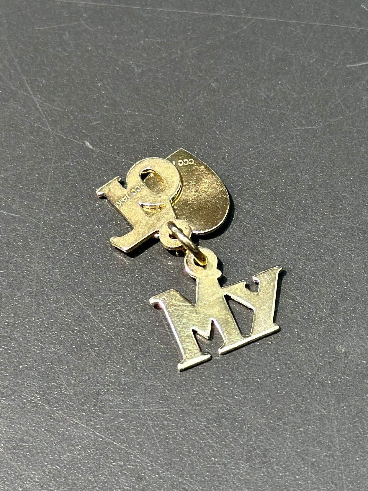 复古 14K 金“致我心上人”吊饰