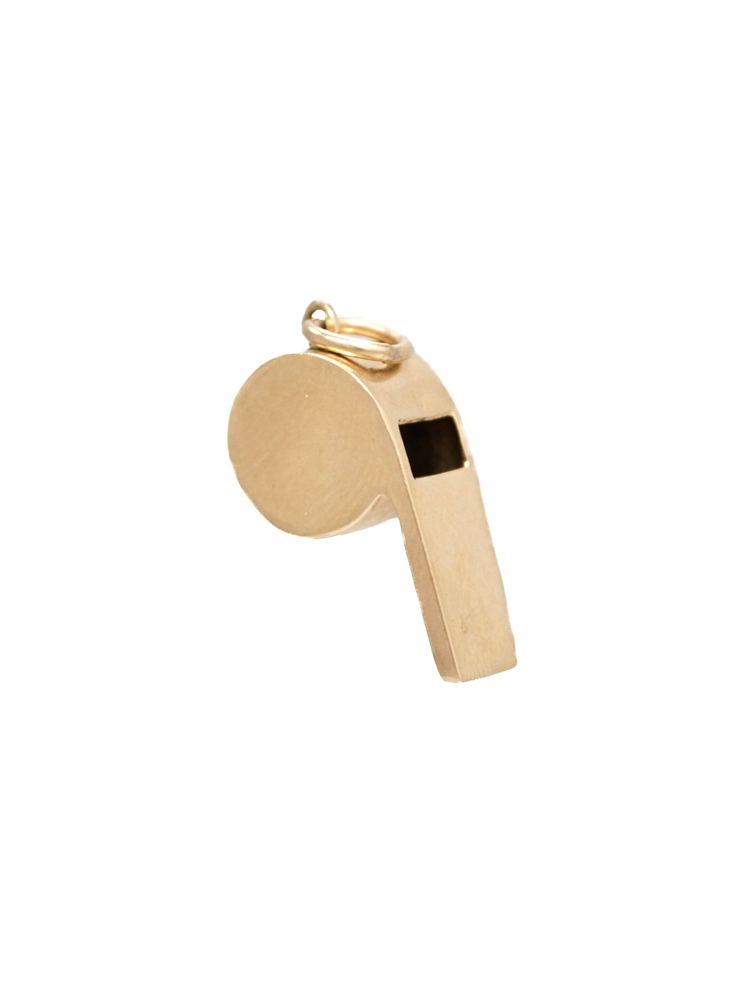 Vintage 14K Gold Working Whistle Charm