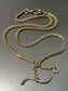 Vintage 14K Yellow Gold Fancy Link Albert Watch Chain 20.25 inch