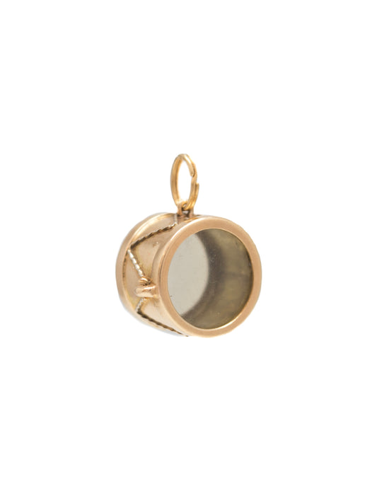 Vintage 14K Gold Drum Charm