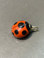 Vintage 18K Yellow Gold Gasper Onyx Inlaid Ladybug Charm Pendant