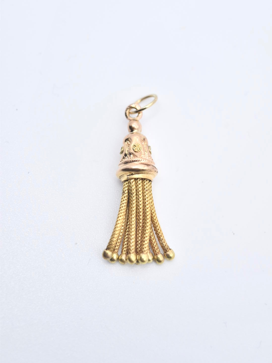 Victorian 14K Gold Two-Tone Tassel Charm