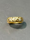 [ON RESERVE] Vintage Jabel Dogwood 18K Gold Diamond Flower Band Ring