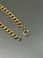 Vintage Portuguese 19K Yellow Gold Hollow Curb Link Bracelet