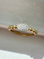 14K Yellow Gold 0.27 CTW Diamond Beaded Ring Band