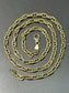 14K Gold Rounded Anchor Chain Necklace 20.0 inch