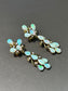 Vintage 14K Gold Opal Diamond Drop Earring