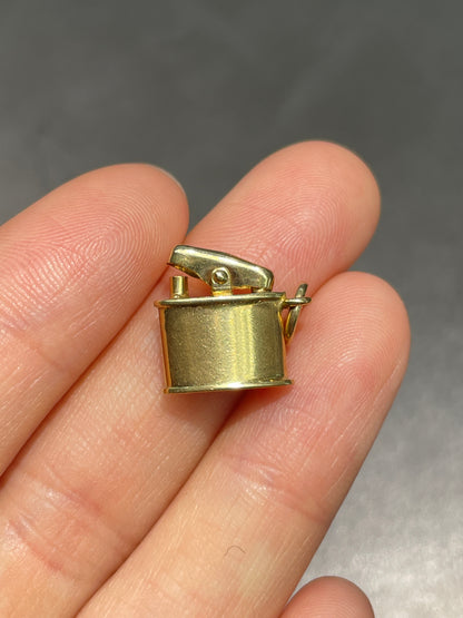 Vintage 14K Gold Articulating Lighter Charm