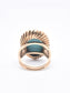 Bague Turquoise Victorienne En Or 14K SZ 6.5