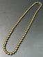 Vintage 14K Gold Graduated Bead Necklace 17.0 inch