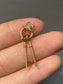 Vintage 18K Gold Key Charm Pendant