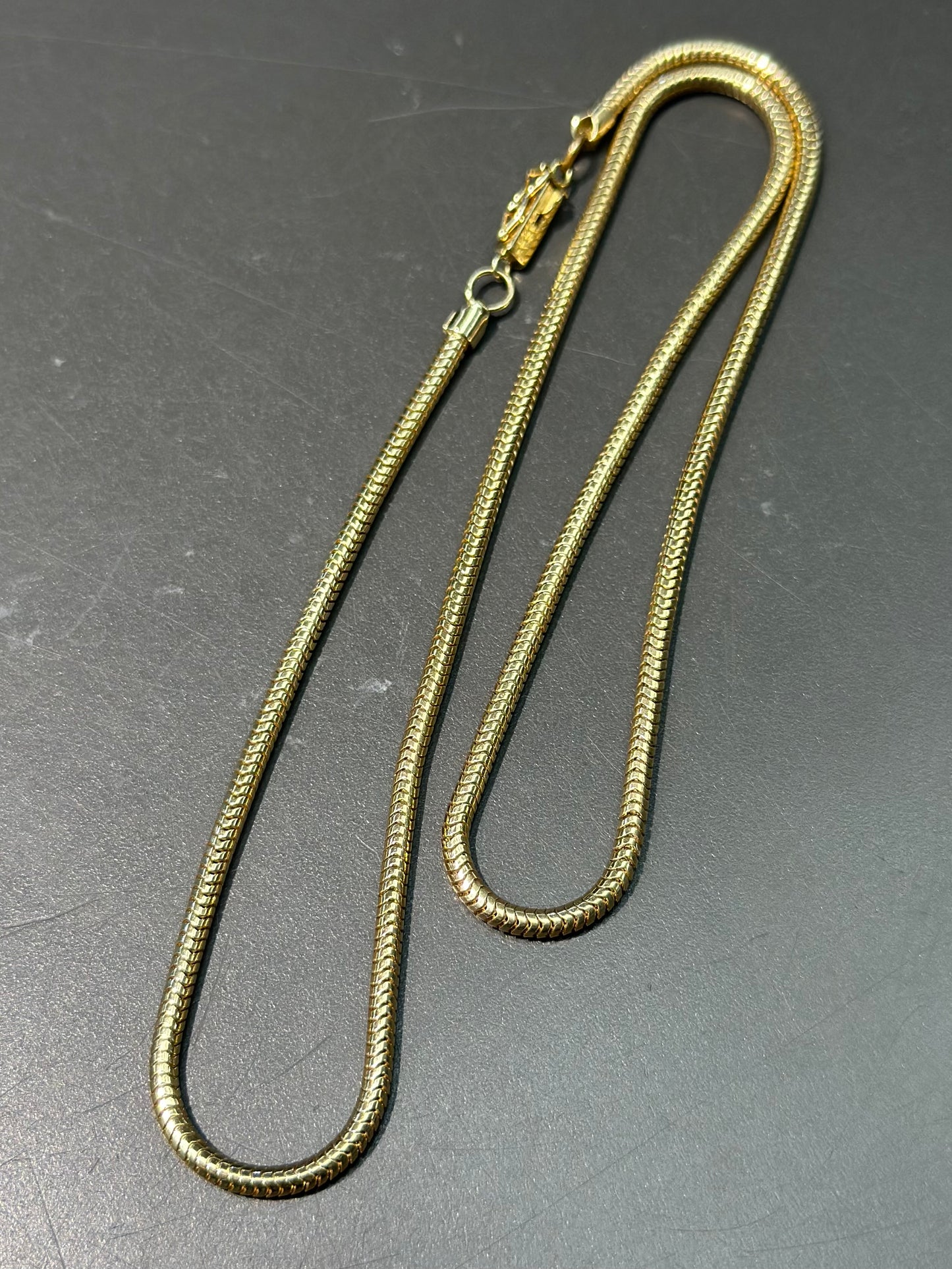 Vintage 14K Gold Snake Chain Necklace